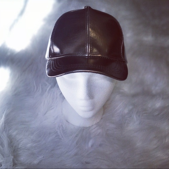 Accessories - Women’s Metallic Faux Leather BaseballCap